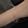 925 Silver Simple Oval Chain Bracelet