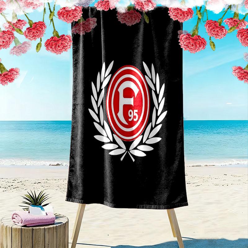 Πετσέτα Παραλίας Fortuna Düsseldorf Print, Μεγάλη Μαλακή Πετσέτα Γρήγορου Στεγνώματος για Παραλία Κάμπινγκ Κολύμπι