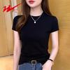 Women's Mock Neck Slim Fit Short Sleeve T-Shirt