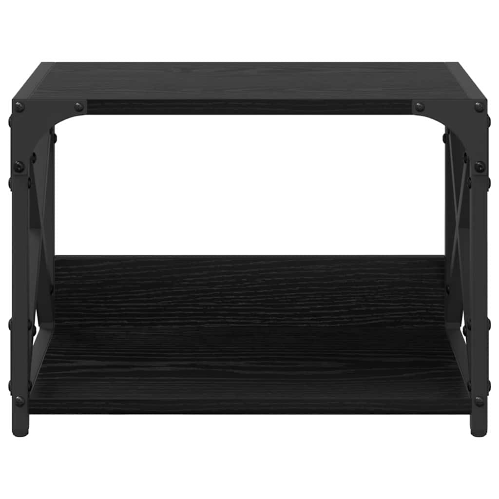 Printer Stand Black Oak Effect 44 x 26 x 31.5 cm