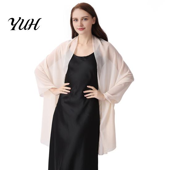 Fashionable Shawl for Dinner Party Women's Shawls And Wraps Evening Dress, Solid Color Chiffon Shawl, Soft Elegant Accessory Cheongsam Bridal