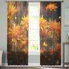 Chrysanthemum Flower Tulle Curtains For Living Room Sheer Curtain For Bedroom Window Blinds Voile Curtains