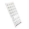 White Expandable Closet Tension Shelf No Drill Telescopic Wardrobe Tension Shelf Organizer Divider