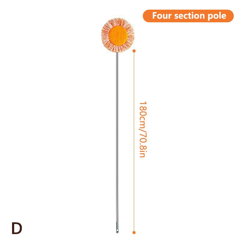 Decken Staubentfernungsmopp, Flexibler rotierender Bodenwischer, Wandwischer, Nass- und Trockenwischer, Bodenfliesen, Glasfenster, Auto-Reinigungswischer