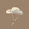 Breathable Western Cowboy Hat Adjustable Fisherman Sunshade Cap Wide Brim Sun Hat  Travel