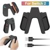 Controller Charger for Nintendo Switch 2 Joy-Con Magnetic Controller Charger Stand Station Charger Grip Bracket Game Accessories