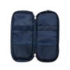 M-Plan CUBIX Double Round Zip Pen Case, Navy, 106211-08-180