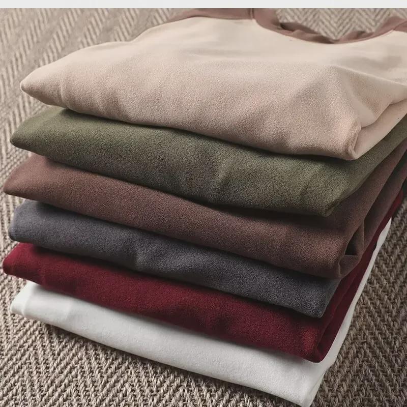 Men's Double-Sided Velvet Sweatshirt - Soft, Comfortable, Raglan Sleeves, Long-Sleeve Top for Autumn/Winter.