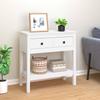 Day and Night - Day and Night Solid White Pine Wood Console Table 75x35x75 Cm