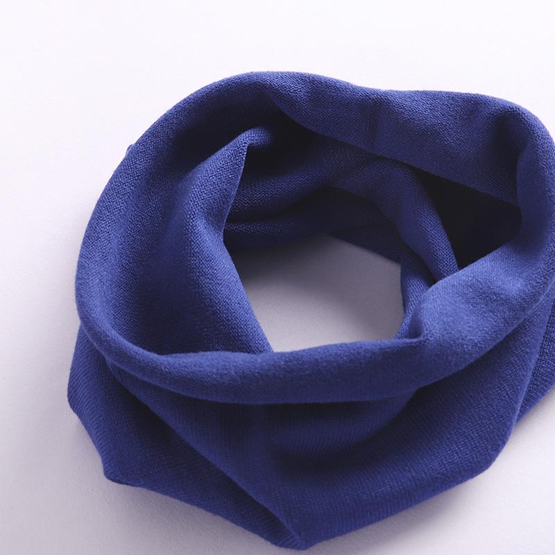 Unisex Spring & Autumn Knitted Neck Warmer Snood Pullover - Solid Color, Cold-Proof, Versatile