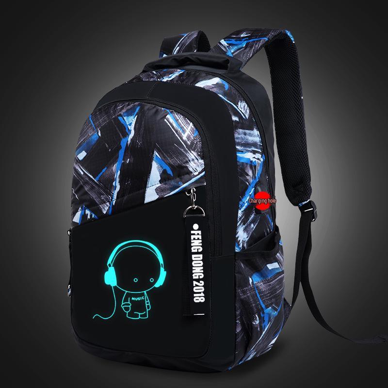 Universal Lightweight Large Capacity Backpack: Wear-resistant, Multifunctional, Load-reducing Travel & Student Schoolbag.
