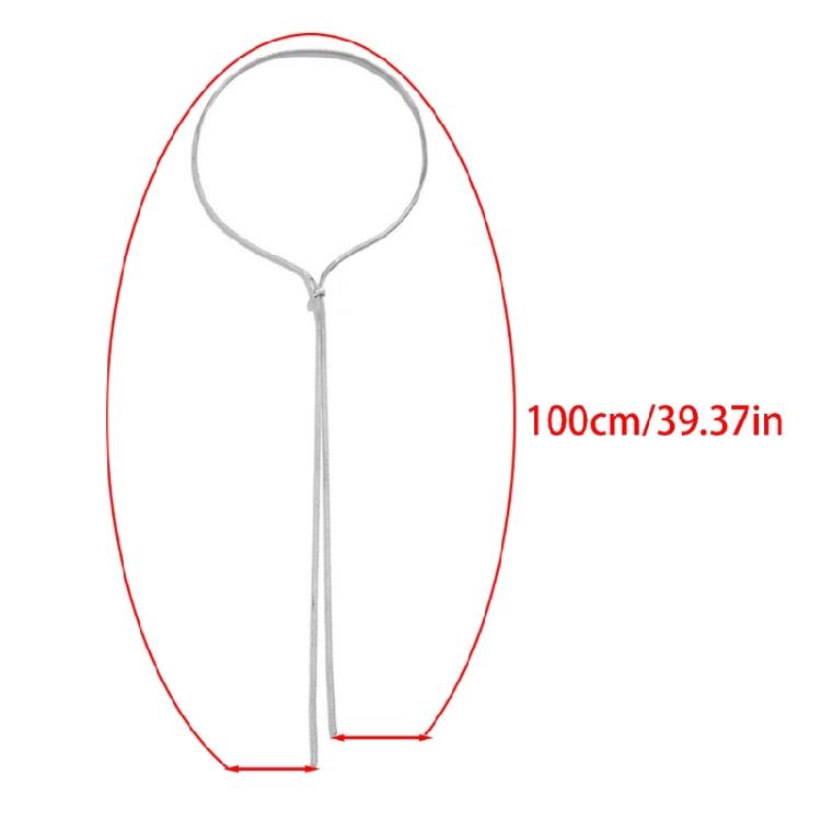 Zeitgenössische Edelstahl-Halskette mit verstellbarer Länge Choker-Halsketten