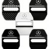 CQQ1 Car Styling Car Door Lock Covers Stikcer Case for Mercedes Benz New B/C/E Class A Class C200L GLC GLK CLA GLA Accessories