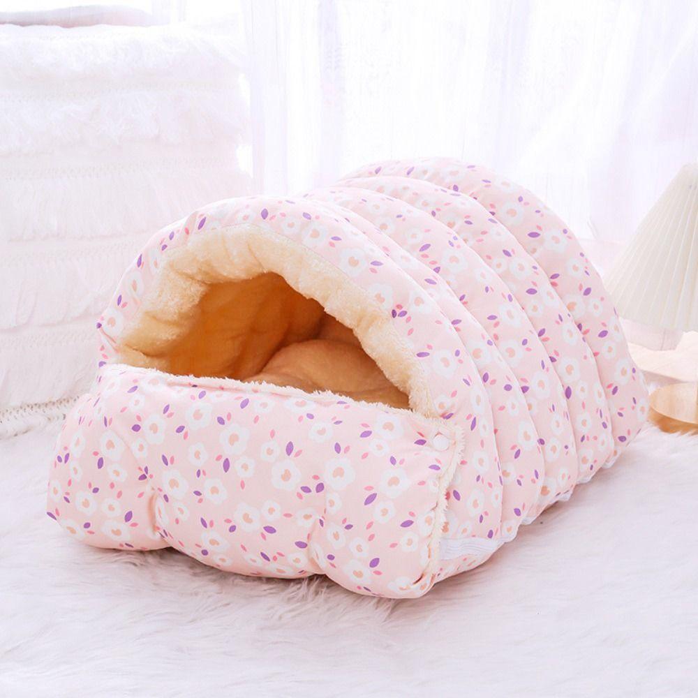 Thicken Semi Enclosed Warm Cat Nest PP Cotton Pet Beds Kennel Cat Sleeping Bed  For Dogs Cats Puppy