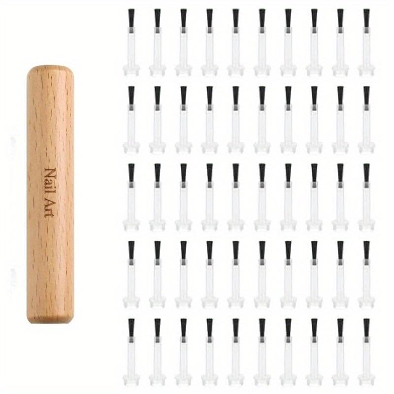 Professional Nail Art Brush Set with Detachable Wooden Grip-Multi-Functional Nail Polish Brushes,Nail Art Tools,Nail Accessories