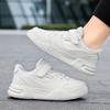 Children's Fashionable and Convenient Velcro Casual Sports Shoes Thick Soled Height Increasing Casual Board Shoes White Shoes