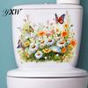 Long-lasting Wall Stickers Vibrant Butterfly Flower Pattern Easy to Adhesive Decals Apply Long-Lasting Decoration Removable Elegant Home Decor