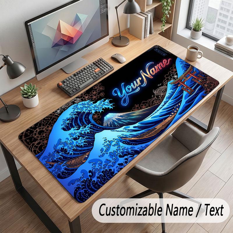 Oktopus Meeresleben Thema Benutzerdefiniertes Mauspads Personalisierter Druck Name Text Schreibtischmatte Für Zuhause Büro Tischdekoration