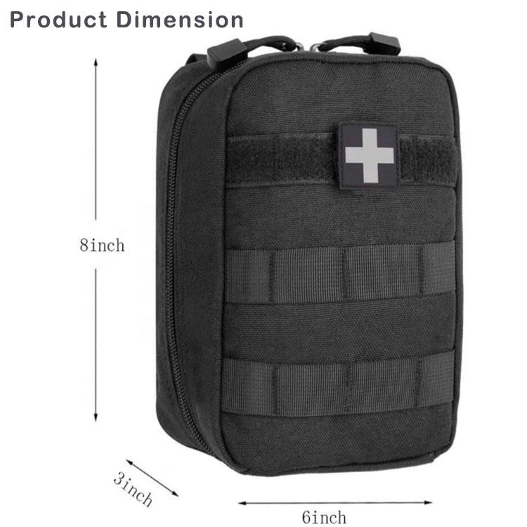 First Aid Pouch Empty Small Tactical Molle EMT Pouch Compact Medical IFAK Rip Away Untility Bag Pouches