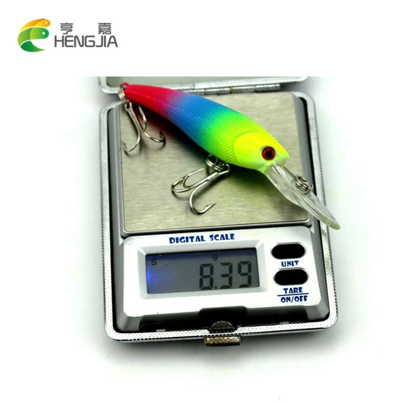 HENGJIA 0,29 oz/8,4 g plastová rybářská loď s návnadou na lov štiky cestovní rybářské náčiní 4ks