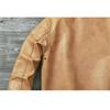Chinesische Größe Klassische Flug A2 Pilotenjacke Vintage Schmutzig Gelb Ölgewachste Rindsleder Echtes Leder Jacke Männer Fliegerjacken Männer Mäntel