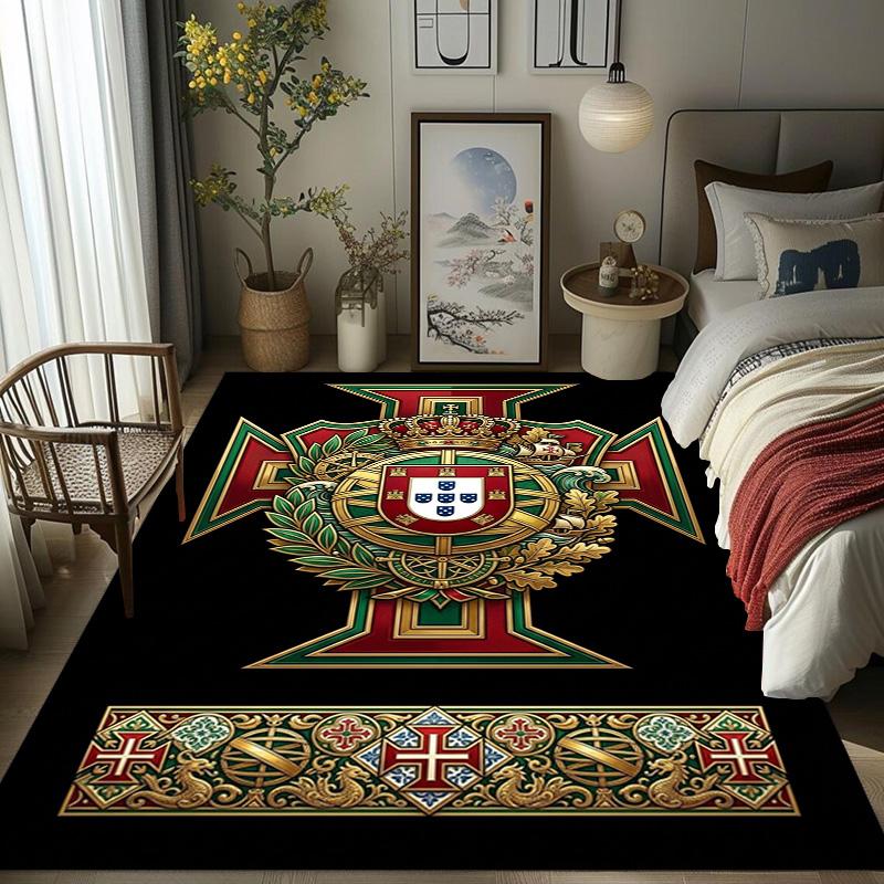 Royal Heraldry Ornate Design carpet printing Home Decor Christmas gifts Dormitory decoration Fashion