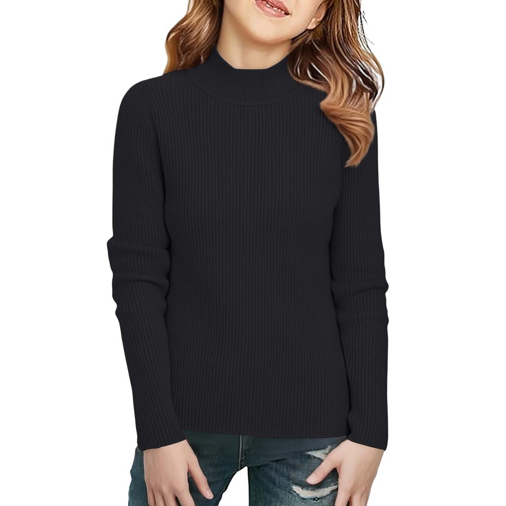 Children's Fashionable Casual Half-high Collar Bottoming Shirt Long-sleeved Top