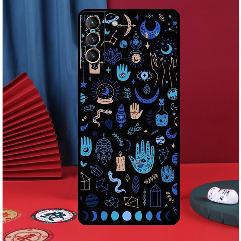 Blue Evil Eye Phone Case For Samsung Galaxy S24 Ultra S9 S10 S20 S21 S22 Plus S23 FE S25 Ultra Back Cover