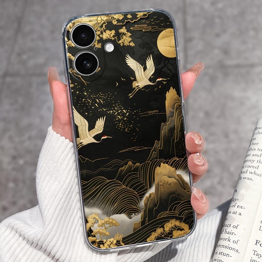 For iPhone 17 Air 16 15 14 13 Pro Max Plus 16e Luxury Clear Phone Case Cute Couple Piggy Pattern Soft Silicone Anti Slip Shell For iPhone Bumper Cover
