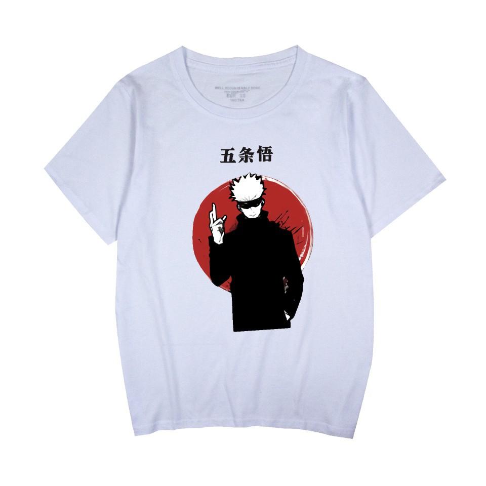 Jujutsu Kaisen Cartoon Tshirt Hip Hop Men Women Anime Print Top Tees Harajuku Tshirts Fashion Summer T-shirt