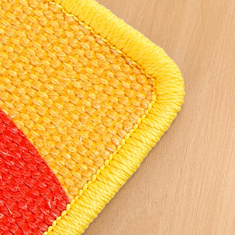 Tiragraffi da Parete Resistente Bordi Cuciti Tessuto Morbido Per Spazio Gioco Artigliamento Interno Design Salvaspazio Per Gatto