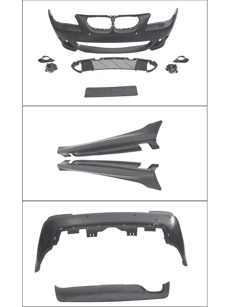 E60 BMW 5 Series MT Sport Mtech Body Kit: Front & Rear Bumpers, Side Skirts