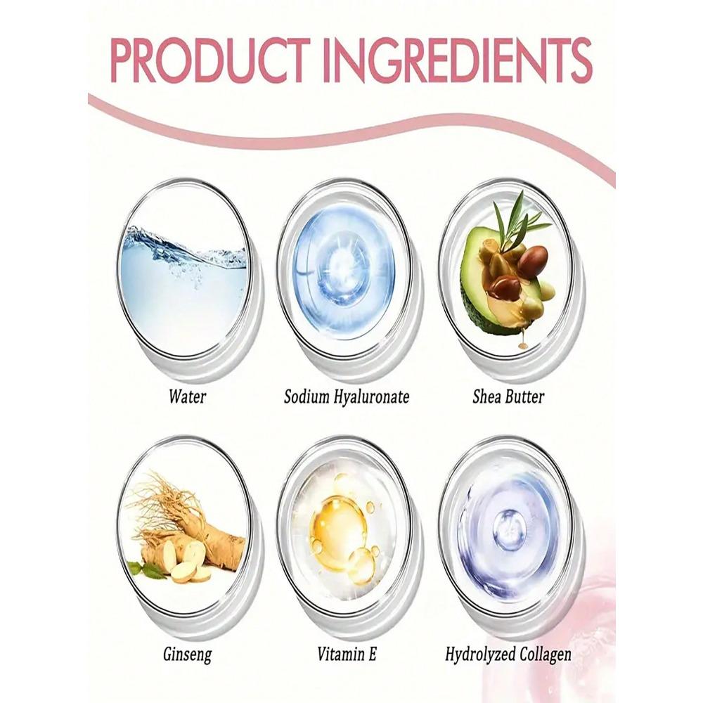 Cremă de masaj pentru ridicarea feselor pentru femei, acid hialuronic - cremă de masaj pentru strângere și umplere, potrivită pentru fese și piept, potrivită pentru toate tipurile de piele