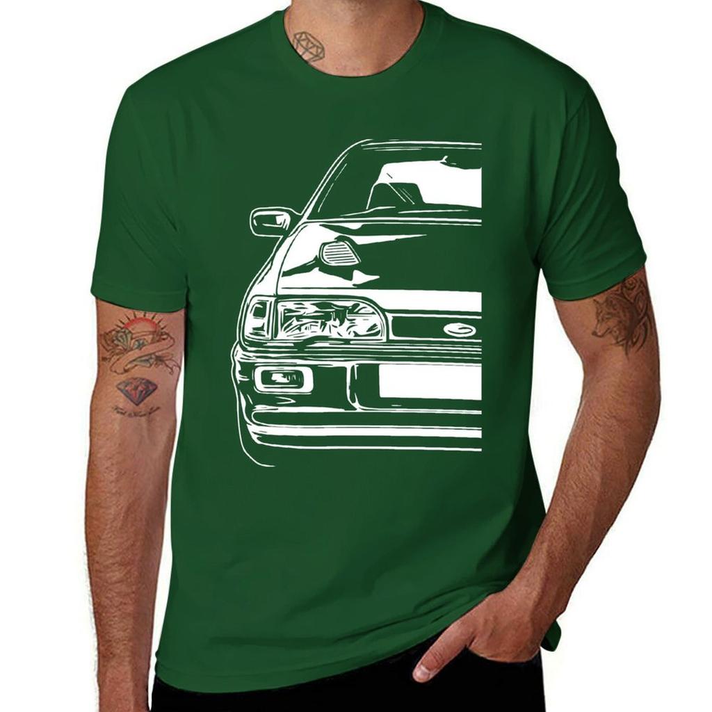 Classic Car Sierra RS Cosworth Sapphire Dr TShirt Anime Clothes Tops Unisexs White T Shirts
