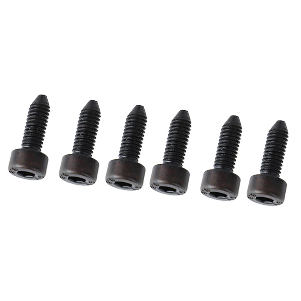 6PCS Guitar Hex Head Screws Double Tremolo Bridge Saddle String Locking Screw with Taper Tip