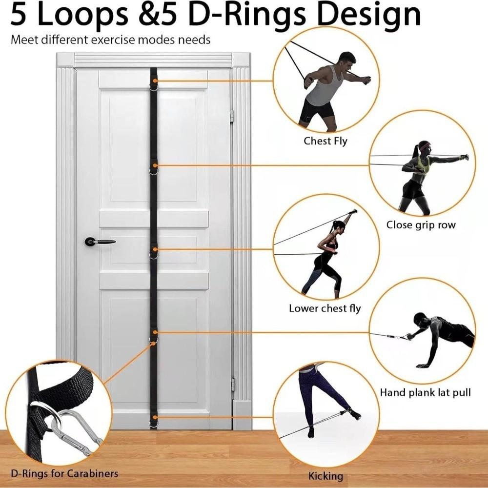 Home Fitness Hanging Tension Rope Without Punching Buckle Belt Portable Resistance Bands  Exercises