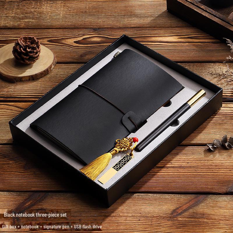 Retro Travel Notebook: High-End Corporate Souvenir Gift Set
