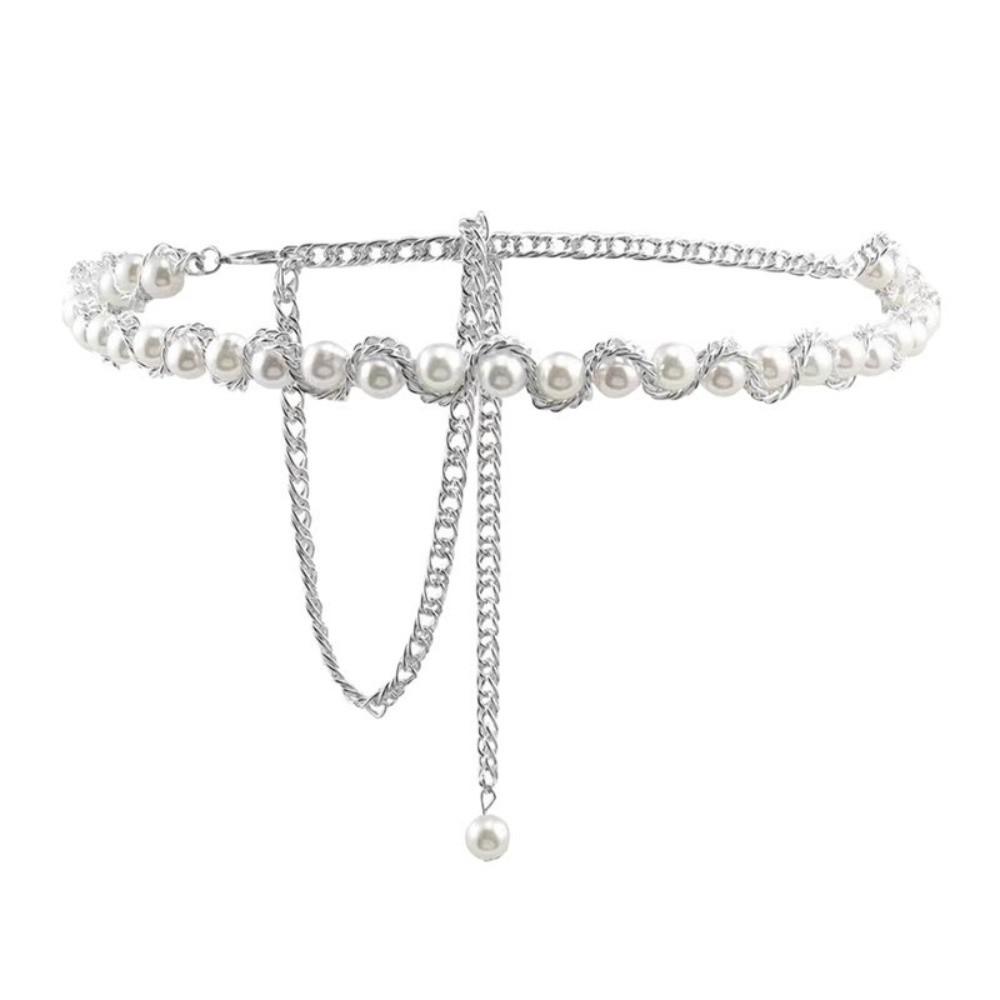 Waist Chain Design Pearl Waist Chain Pearl Decoration Body Chain Belt For Women