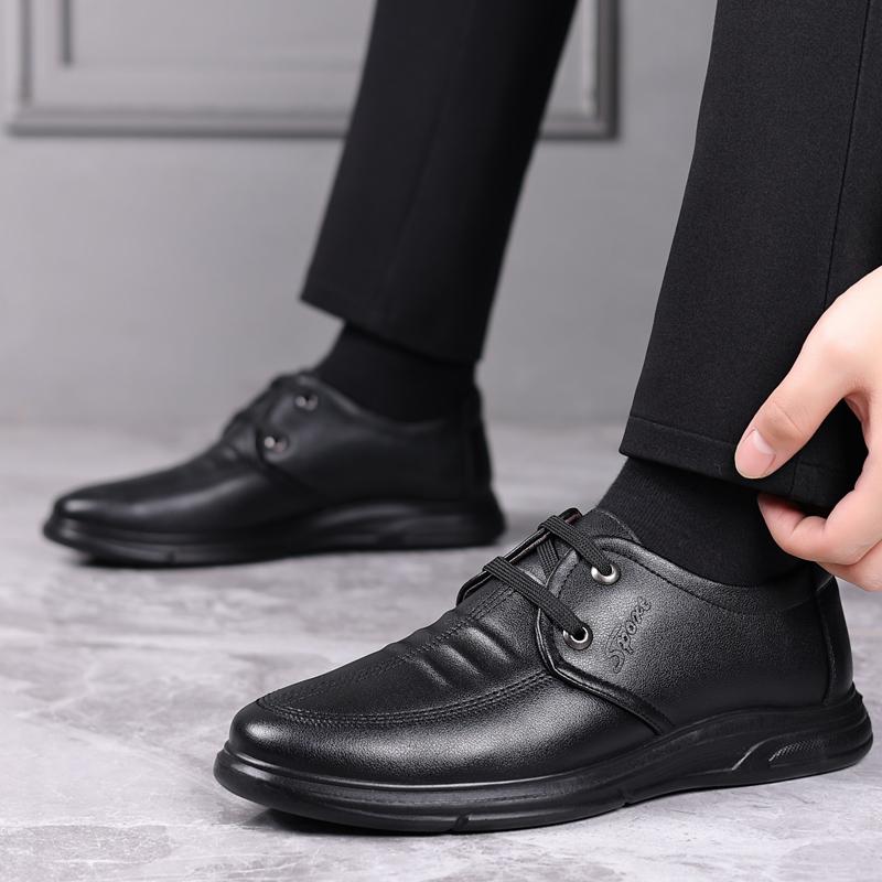 Leather Formal Men Dress Shoes Luxury Brand Soft Casual Shoes Breathable Mens Driving Shoes JZ-87094