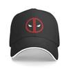 Gorra de Béisbol Personalizada de Superhéroe para Unisex Mujeres Ajustable Símbolo de Deadpool Gorra de Papá Streetwear