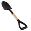 Large Wooden Handle Garden Shovel - Manganese Steel Soil Digging Spade for Outdoor Use