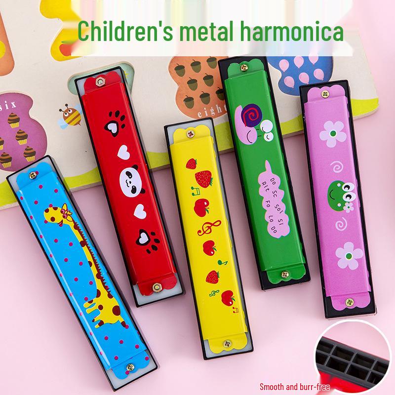 16-Hole Children s Metal Harmonica - Educational Musical Toy for Kindergarten & Primary Students