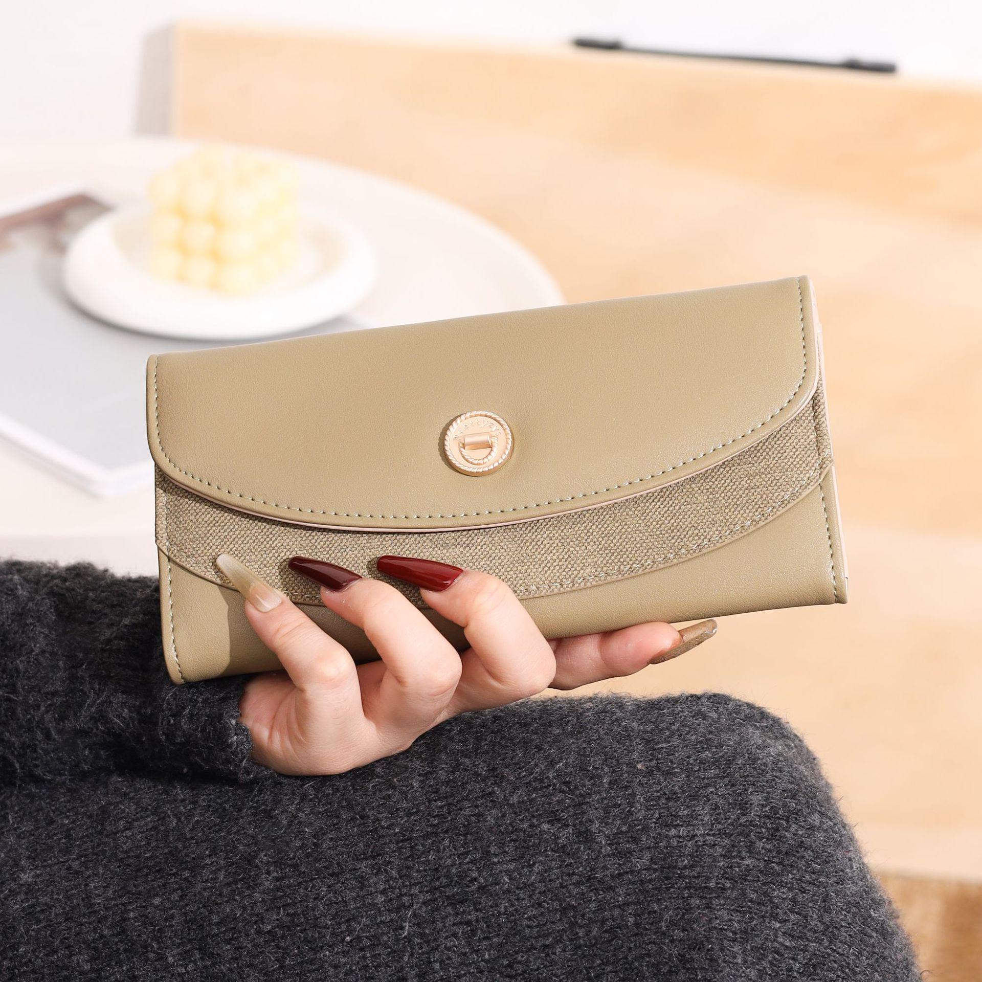 

Hopper Women s PU Long Wallet - Large Capacity Coin & Card Purse зелений