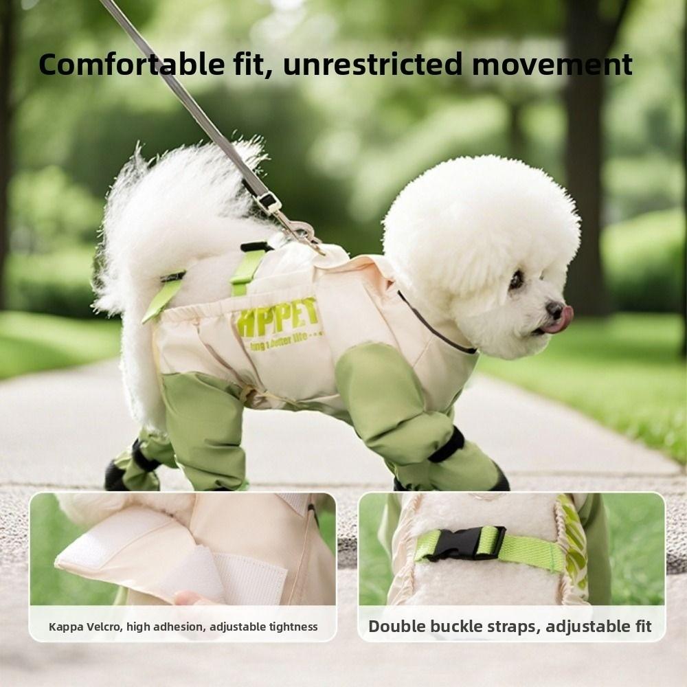 Waterproof Dog Four-Legged Pants Adjustable Full Coverage Dog Boots  Outdoor