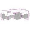 VidaXL Garden Lounge Set with Cushions 9 Pcs, Patio Sofas, Patio Furniture Set, Outdoor Furniture, Beige 3272774