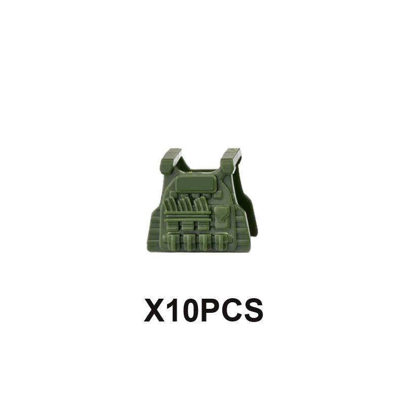 Military Building Blocks US Solider Figure M4 Gun Vest Special Force Tactical Bulletproof  Armour Weapon Accessories Bricks Toys
