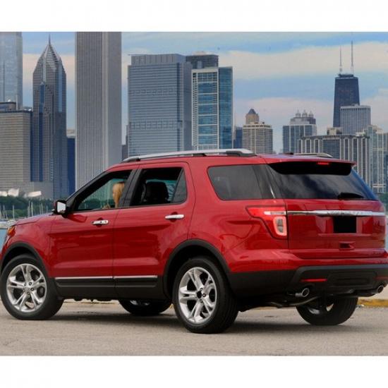 Black Rearview Mirror Exterior Wing Housing Trim Frame For Ford Explorer 2011-19