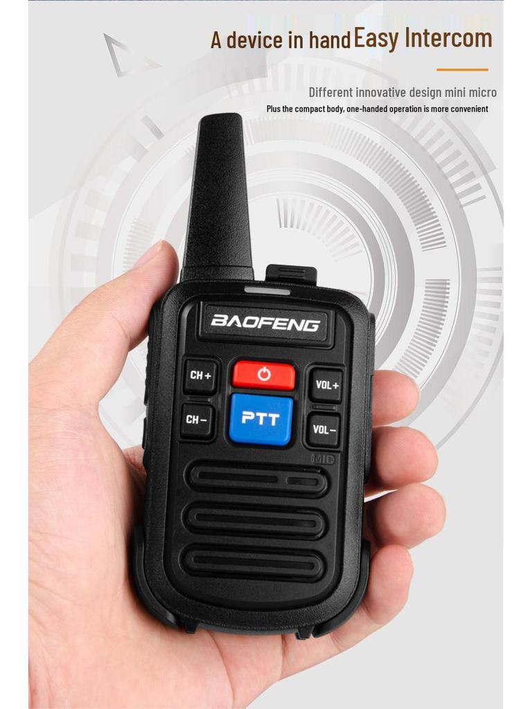 Baofeng BF-C50 Mini Handheld Walkie Talkie for Restaurant, Hotel, KTV