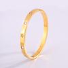 Classic titanium steel bracelet for women, popular fashion light luxury bracelet, ten diamond gold bracelet for girlfriends