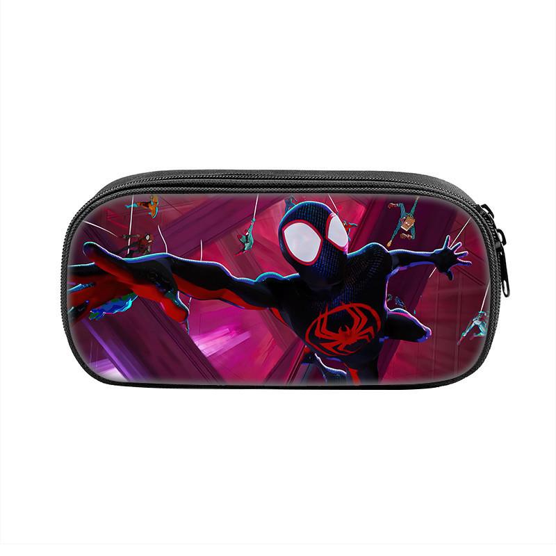 Spider Man Large Capacity Nylon Pencil Case For Students And Kids